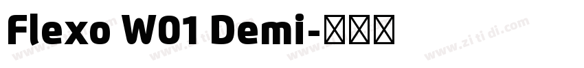 Flexo W01 Demi字体转换